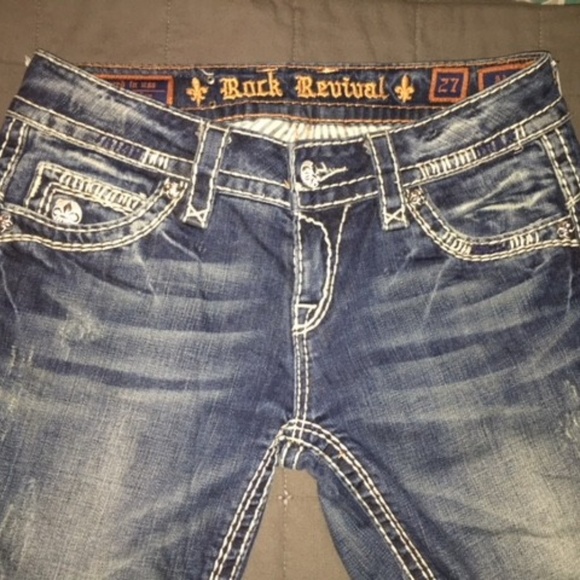 Rock Revival Jeans Womens Rock Revival Adele Straight Jeans Size 27